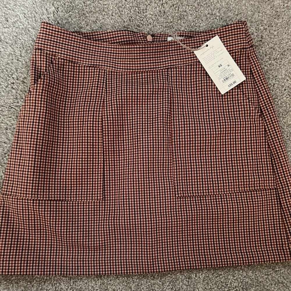 Fall plaid skirt